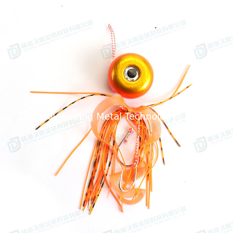 Hot Sale Tungsten Fishing Weight Tungsten Round Jig Fishing Sinkers With Colors Tungsten Tairubble rigs